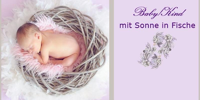 Baby auf rosa Fell - Blogbild zu Baby in Fische