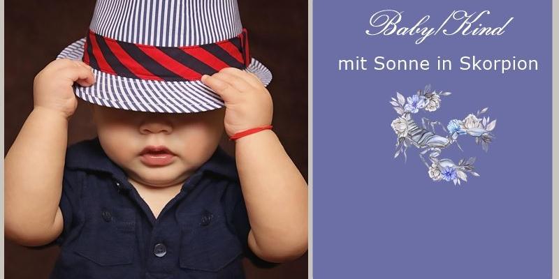Baby mit zu großem Hug - Blogbild Baby in Skorpion