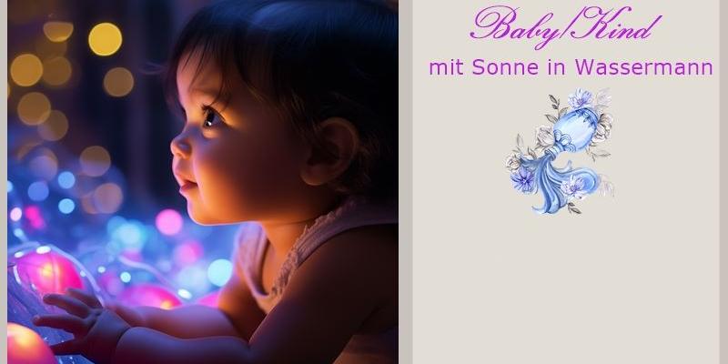 Baby fasziniert blinkende Elektronik - Blogbild Baby in Wassermann