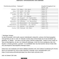 Tabelle Tierkreiszeichen