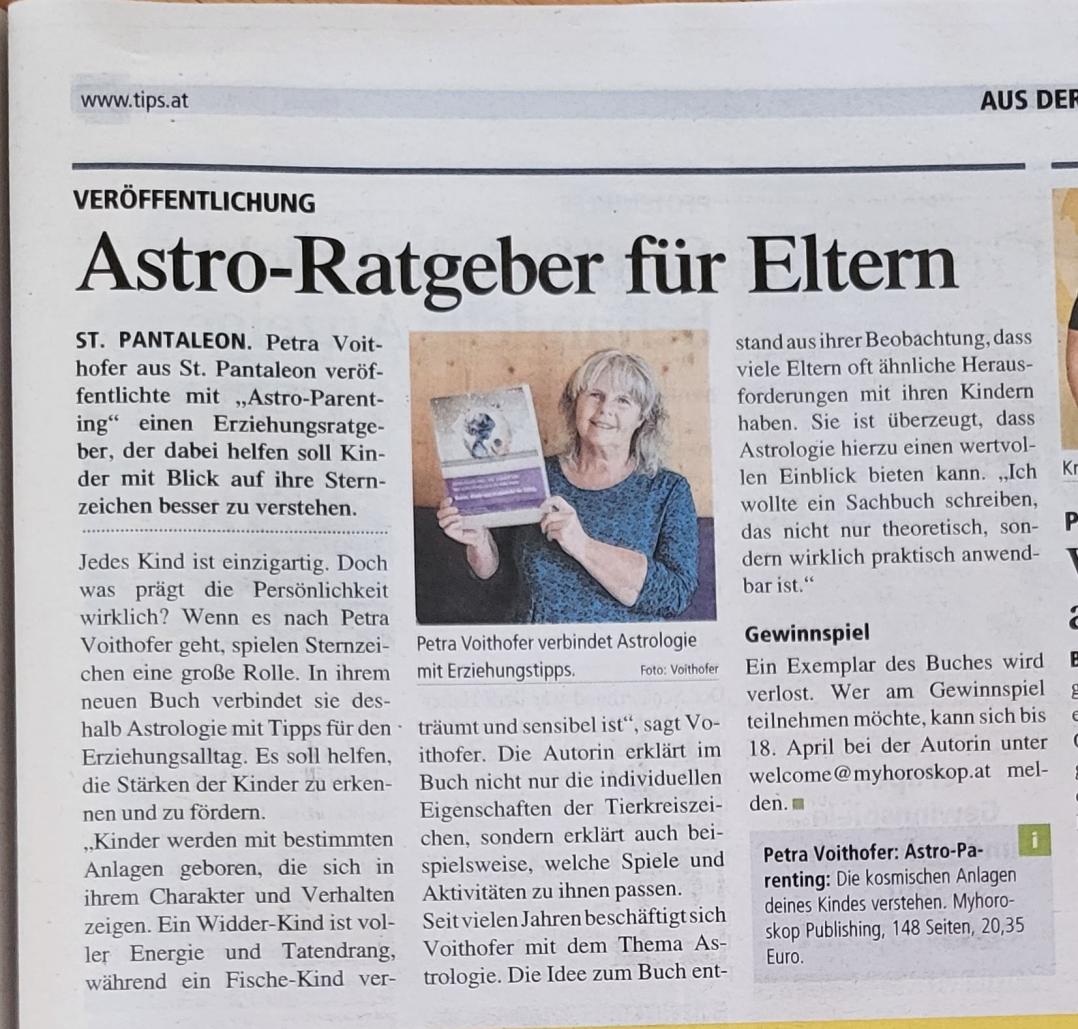 Zeitungsartikel Tips vom 10.4.2025
