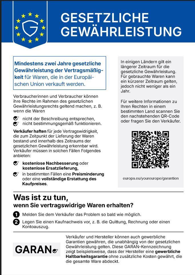 Eu-Vorlage Gewährleistung
