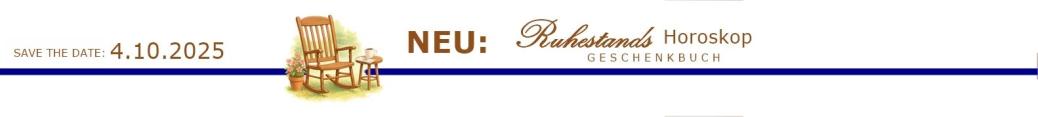 Ruhestandshoroskop Ankündigung Banner